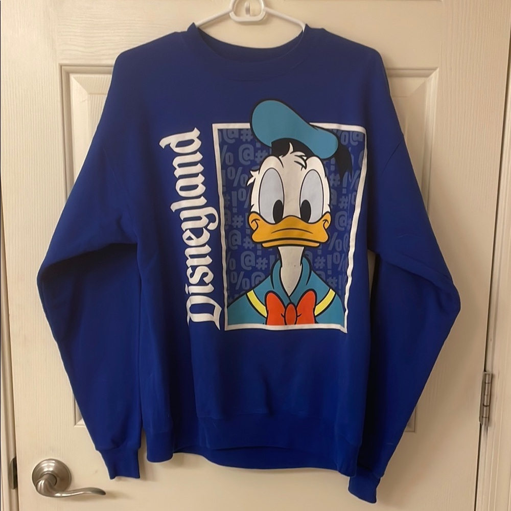 Disneyland Blue Donald Duck Crewneck Sweater